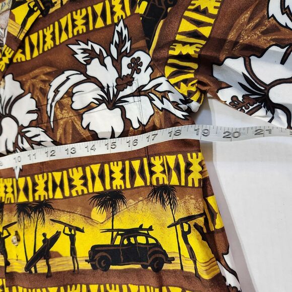 RJC Hawaiian Shirt Mens Sz S Floral Beach Button Up Short Sleeve Vacation Surf - Picture 6 of 6